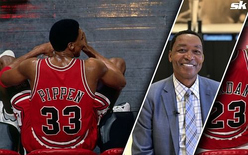 Enter caption Enter caption Isiah Thomas says Scottie Pippens is a better defender than Michael Jordan.