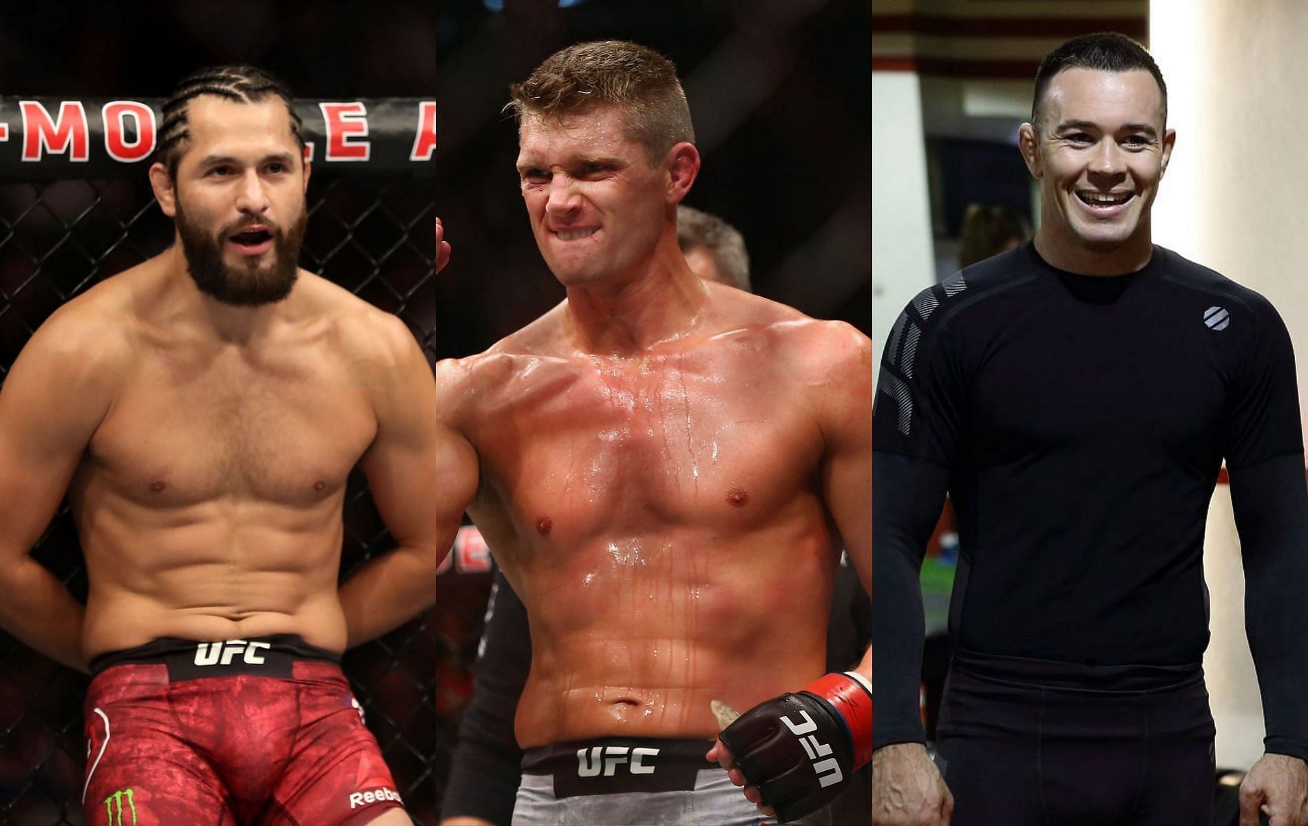 Jorge Masvidal (left), Stephen Thompson (center) &amp; Colby Covington (right)