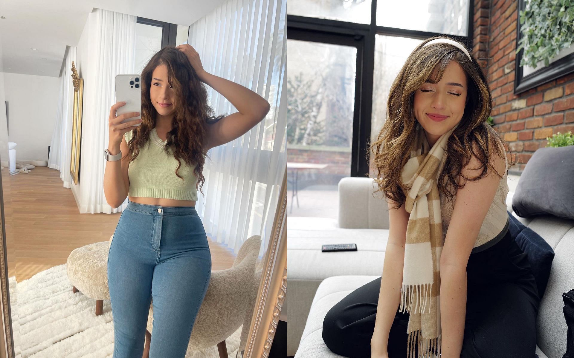 Twitch streamer Imane shares her experience with two strangers who harassed her (Images via Pokimane/Twitter)