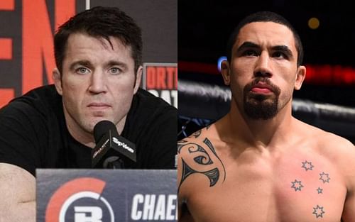 Chael Sonnen (left) and Robert Whittaker (right)