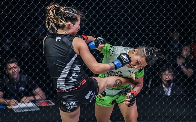 Watch: The epic first fight between Xiong Jing Nan and Angela Lee for the ONE Championship strawweight belt