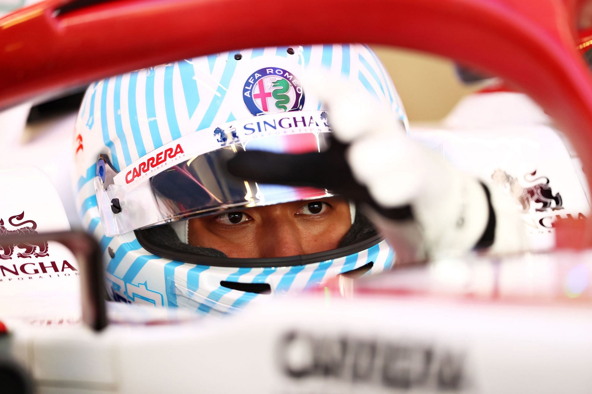 Formula 1 Testing in Abu Dhabi - Guanyu Zhou tests for Alfa Romeo