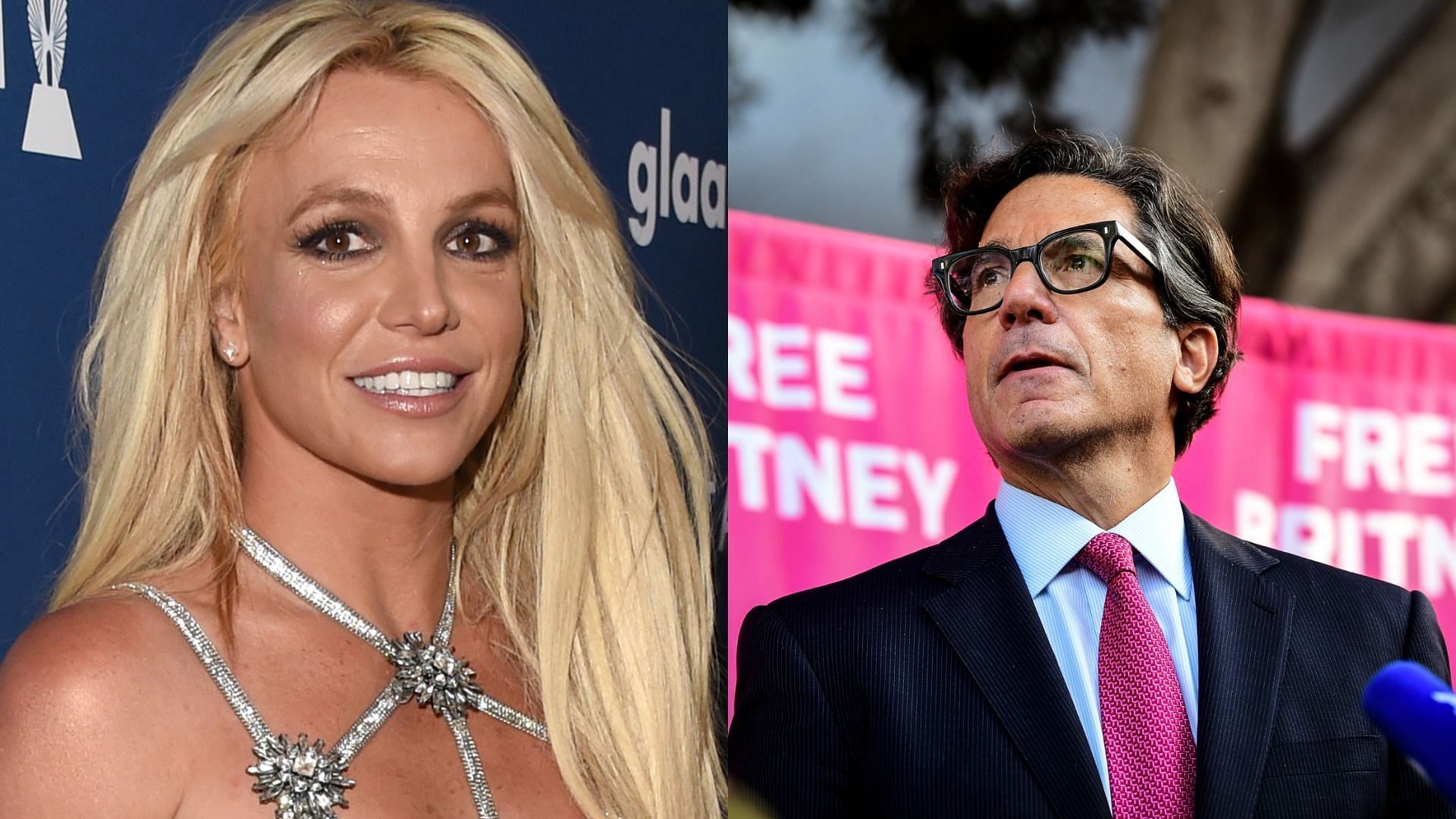 Britney Spears thanked her lawyer Mathew Rosengart to help her get freedom from her 13-year-old conservatorship (Image via Getty Images/ J. Merritt/ Chelsea Guglielmino)