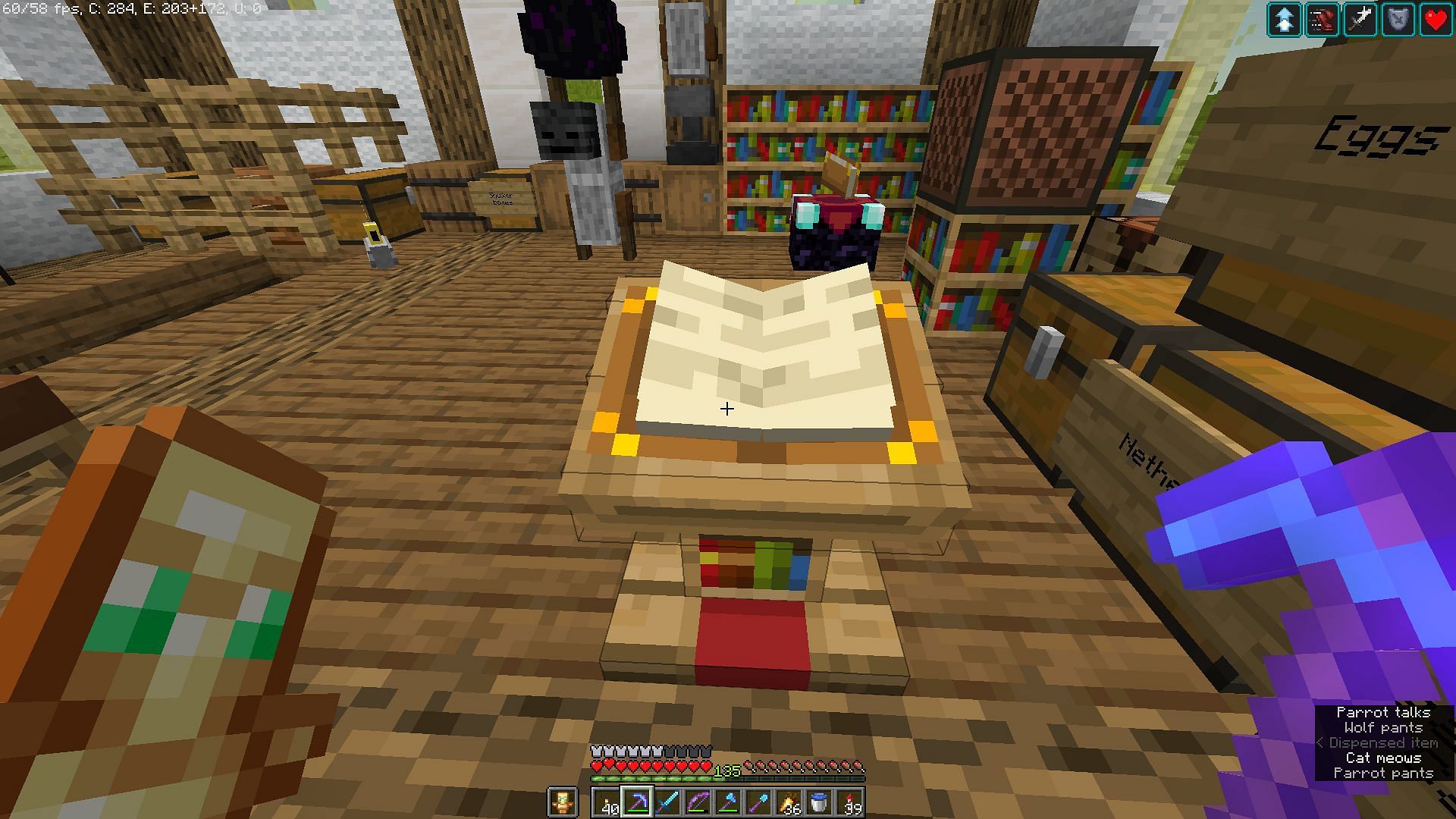 Book and quill on lecturn (Image via Mojang)