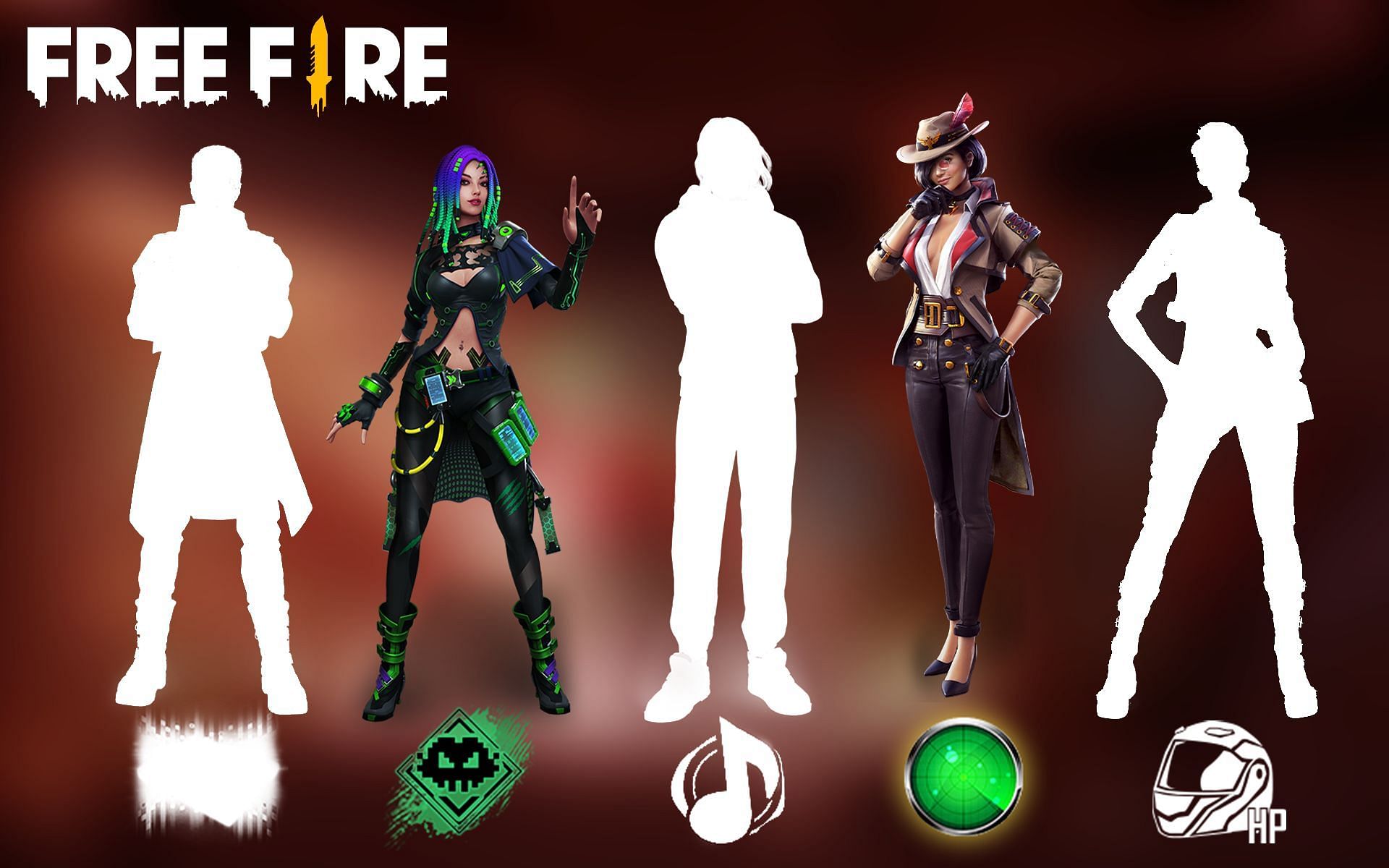Use these Free Fire characters during a squad match to improve the odds of winning (Image via Sportskeeda)