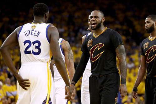 Golden State Warriors vs Cleveland Cavaliers in the 2017 NBA Finals.