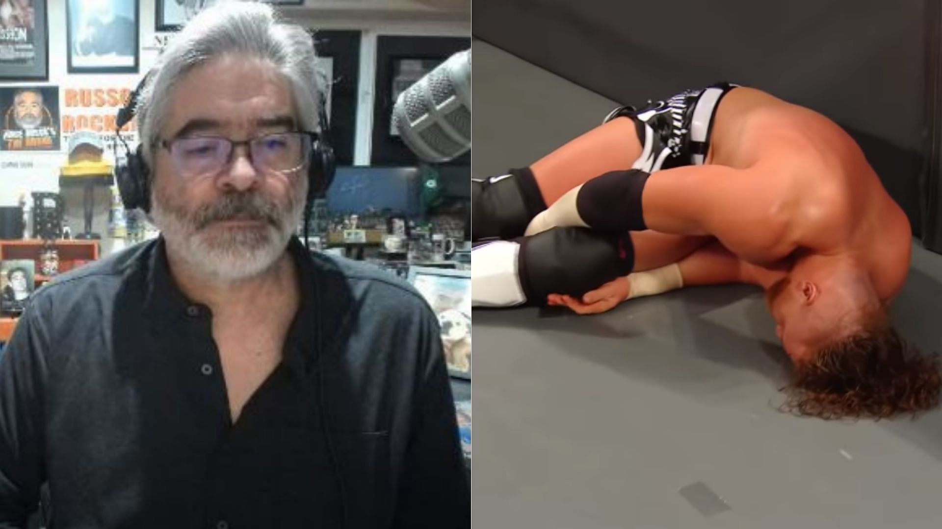 Former WWE writer Vince Russo (left); Buddy Murphy (right)