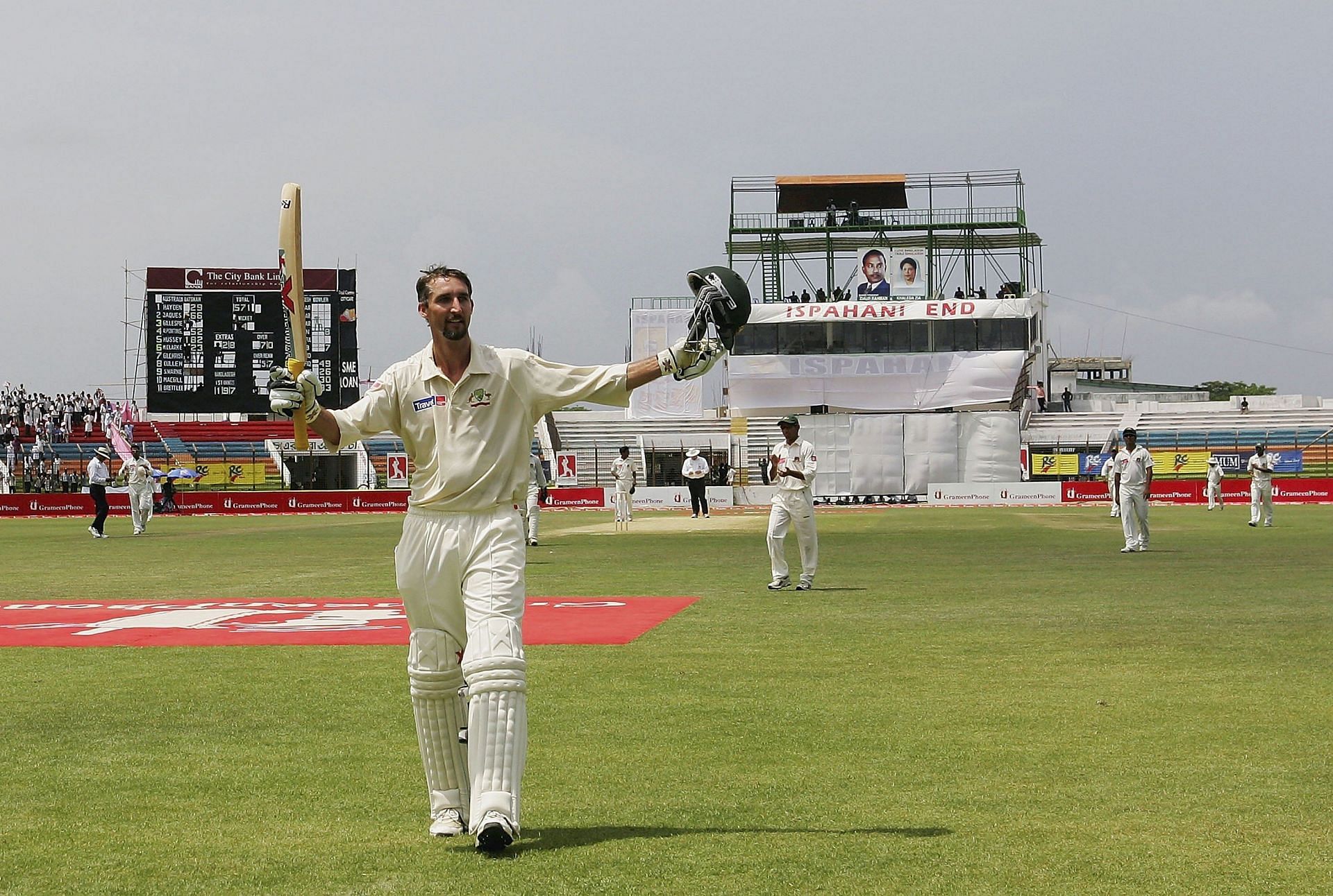Jason Gillespie scored a double century in what turned out to be his last Test, against Bangladesh