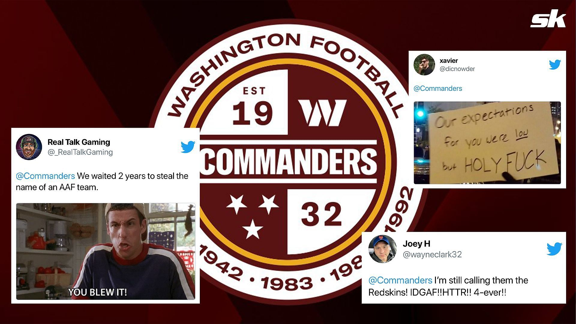 Many fans are not thrilled at the new name for WFT- The Washington Commanders