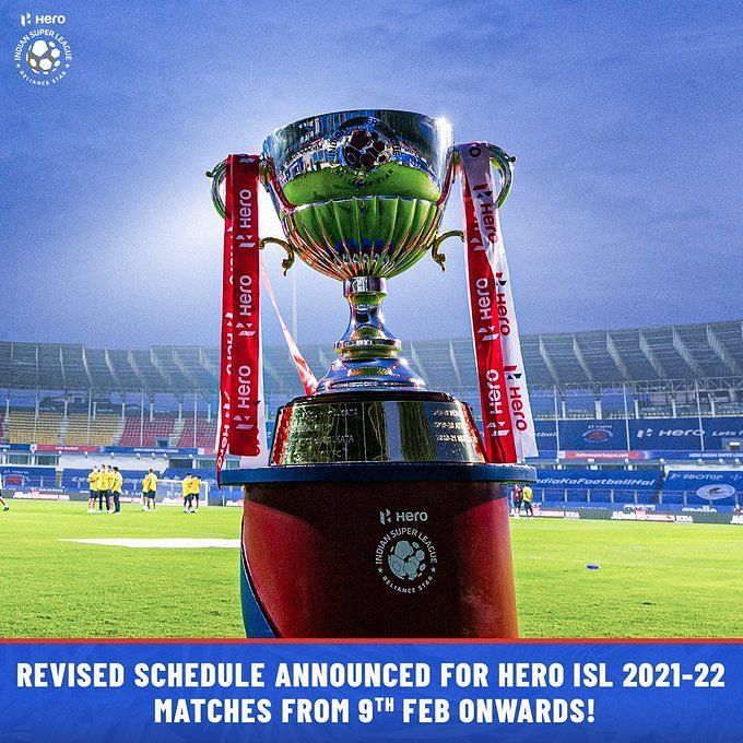 Revised List Of Fixtures For The 2021-22 Indian Super League Season 