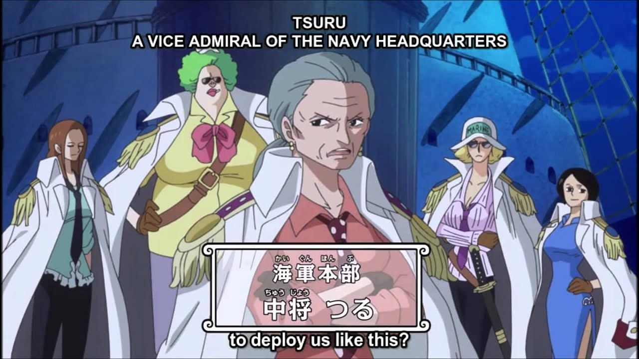 Tsuru as seen in the One Piece anime (Image via Toei Animation)