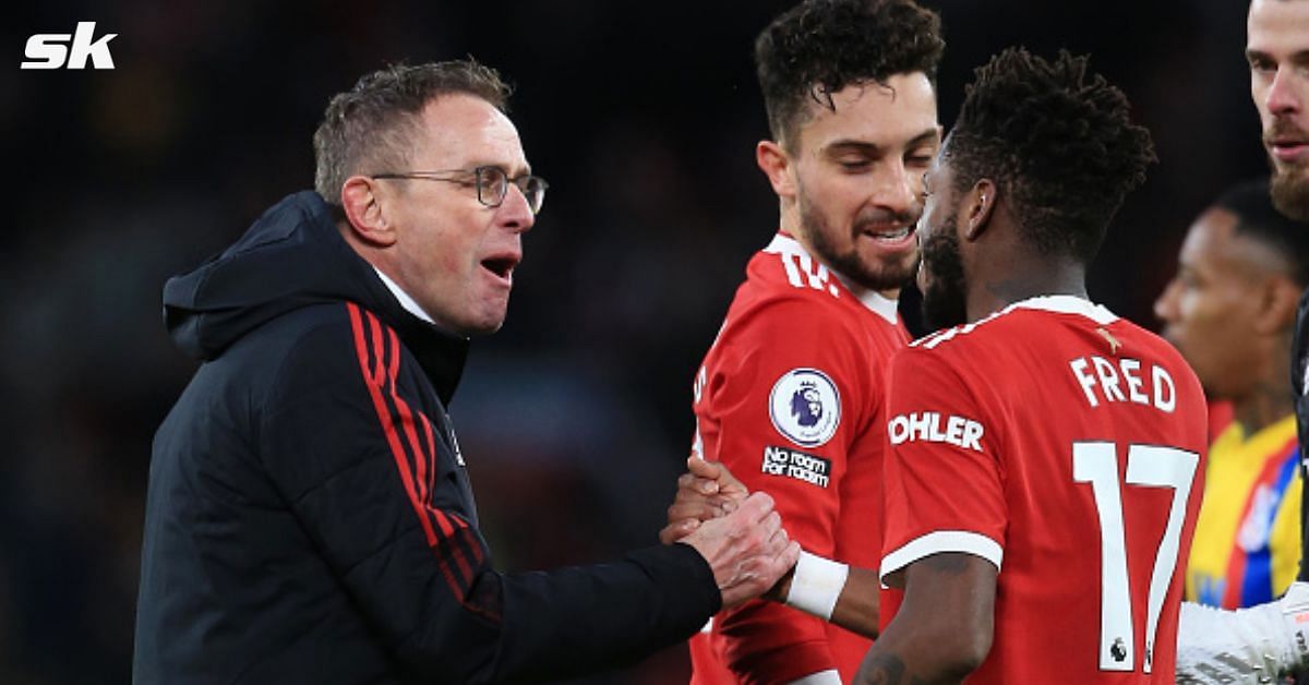 Red Devils interim boss Ralf Rangnick with Fred