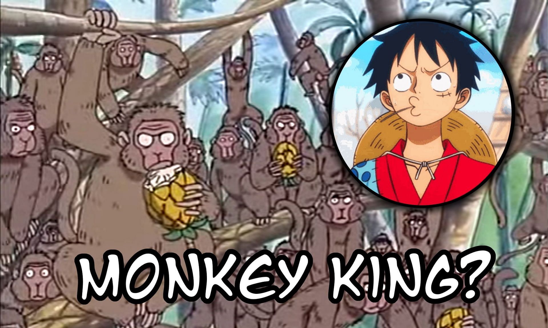 Monkeys are more than just a common ancestor for Luffy (Image via Sportskeeda)