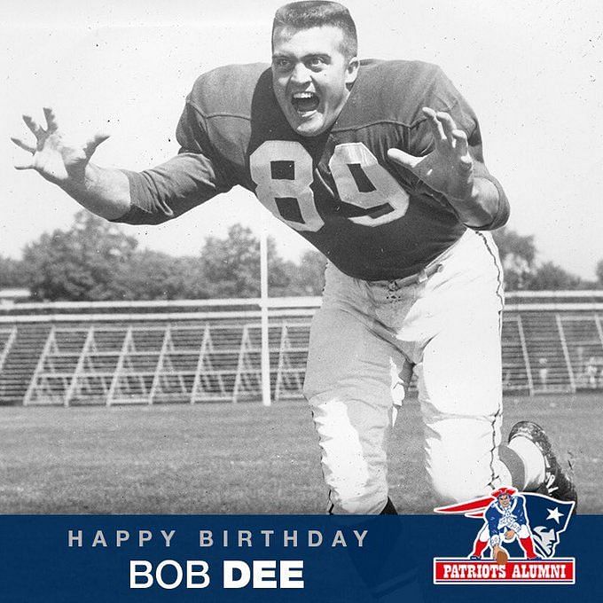 New England Patriots - Bob Dee - Jersey Number 89 Retired