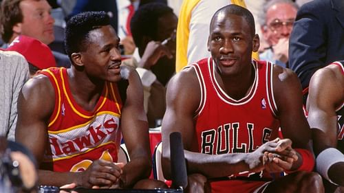 According to Dominique Wilkins, Michael Jordan himself admitted that the 1988 Dunk Title should have been Wilkins' crown. [Photo: teahub.io]