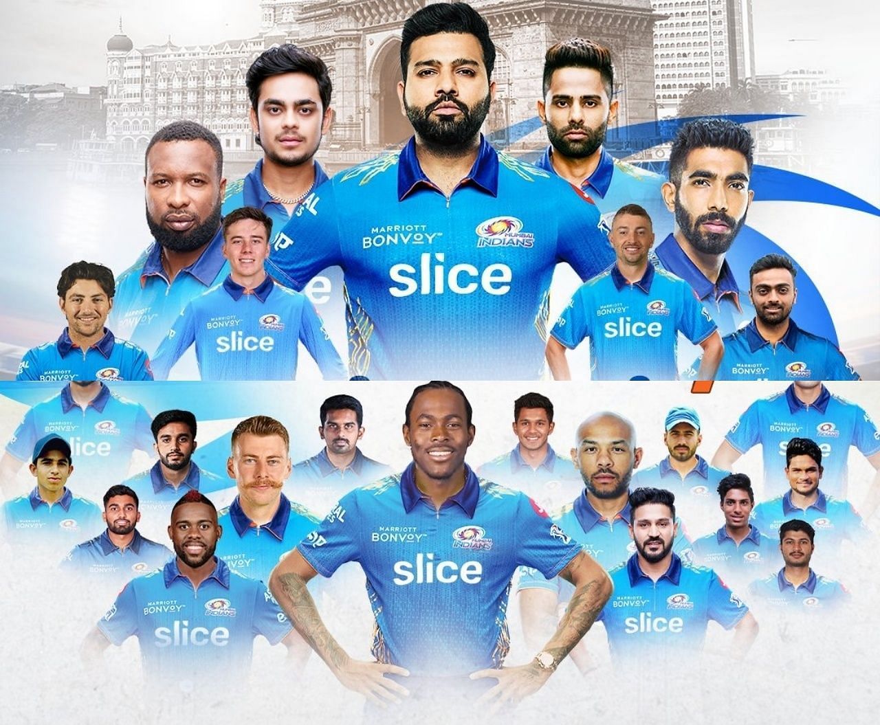 Mumbai Indians squad for IPL 2022. Pic: Mumbai Indians/ Twitter