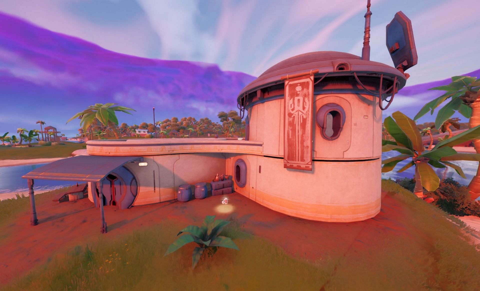 The Outpost outside of Tilted will be destroyed (Image via Epic Games)