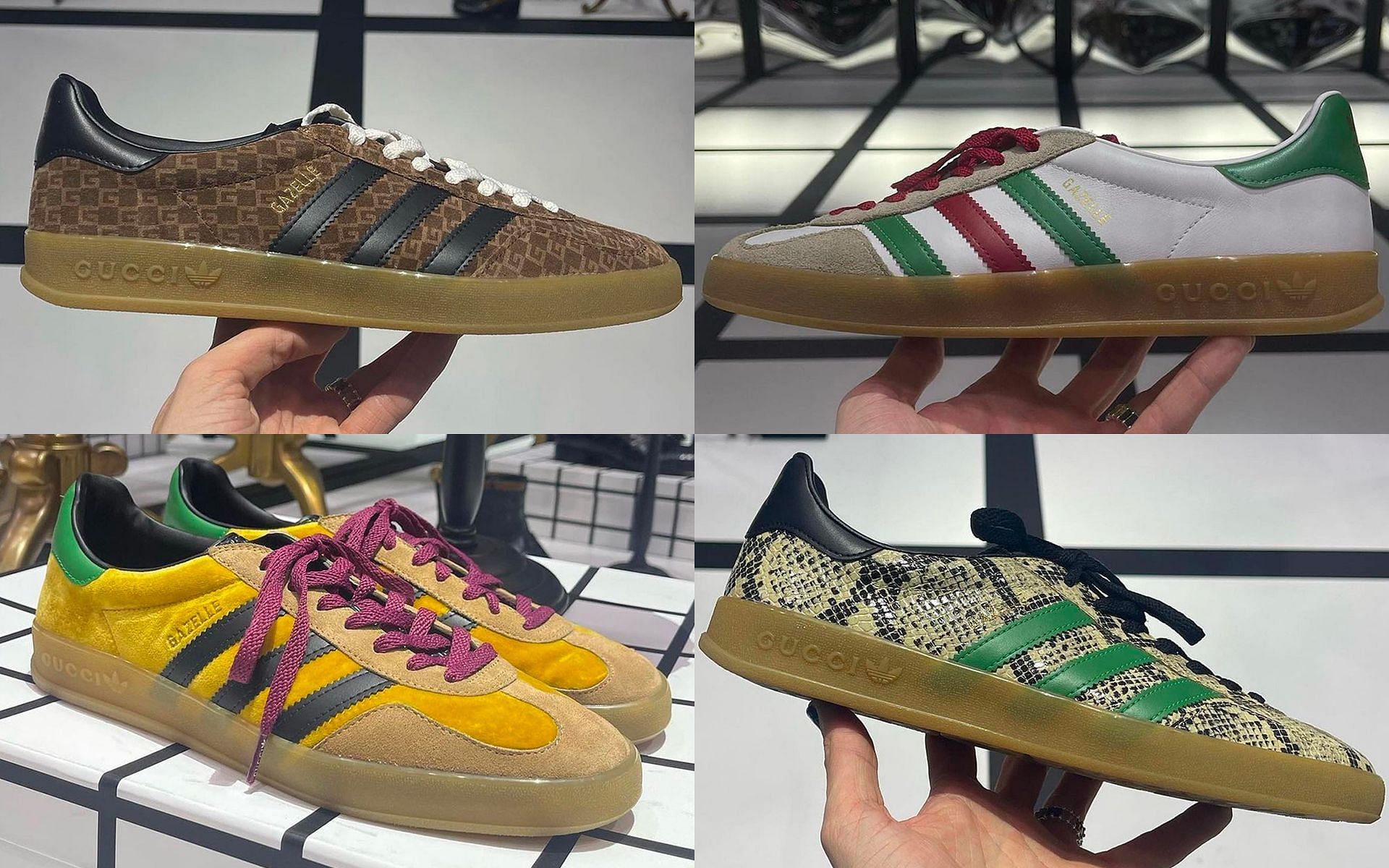 Gucci X Adidas Gazelle sneakers (Image via Sportskeeda)