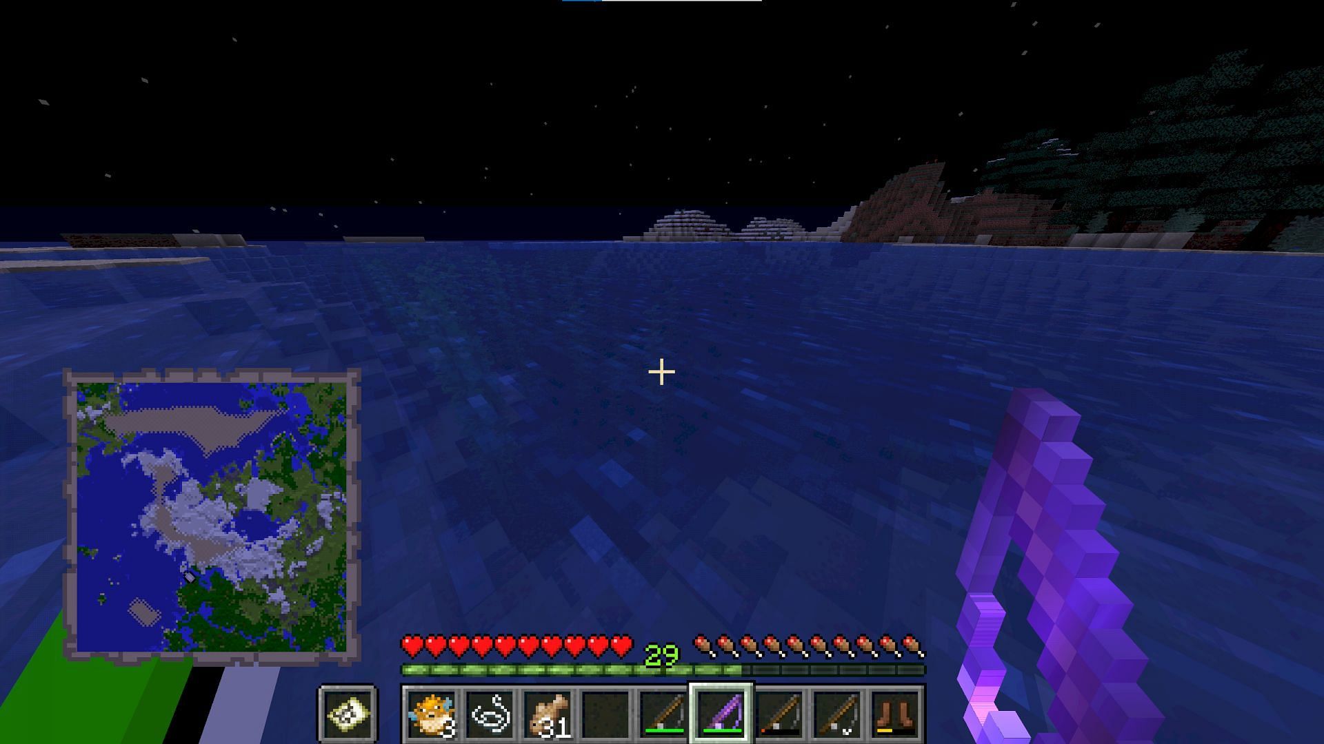 Fishing with enchanted rod (Image via Minecraften Forum)