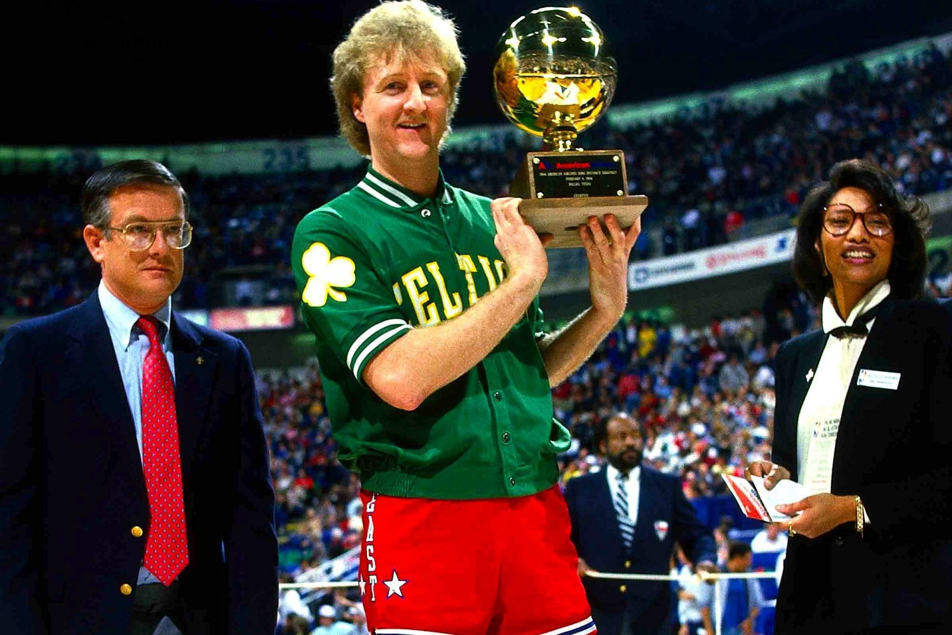 Watch "Who's coming in second?" Throwback to when Larry Bird won his