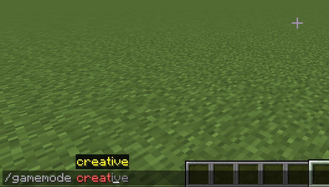 Creative mode command (Image via Minecraft)