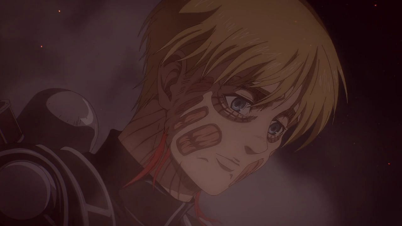 Armin as seen during the anime&#039;s fourth season. (Image via MAPPA Studios)
