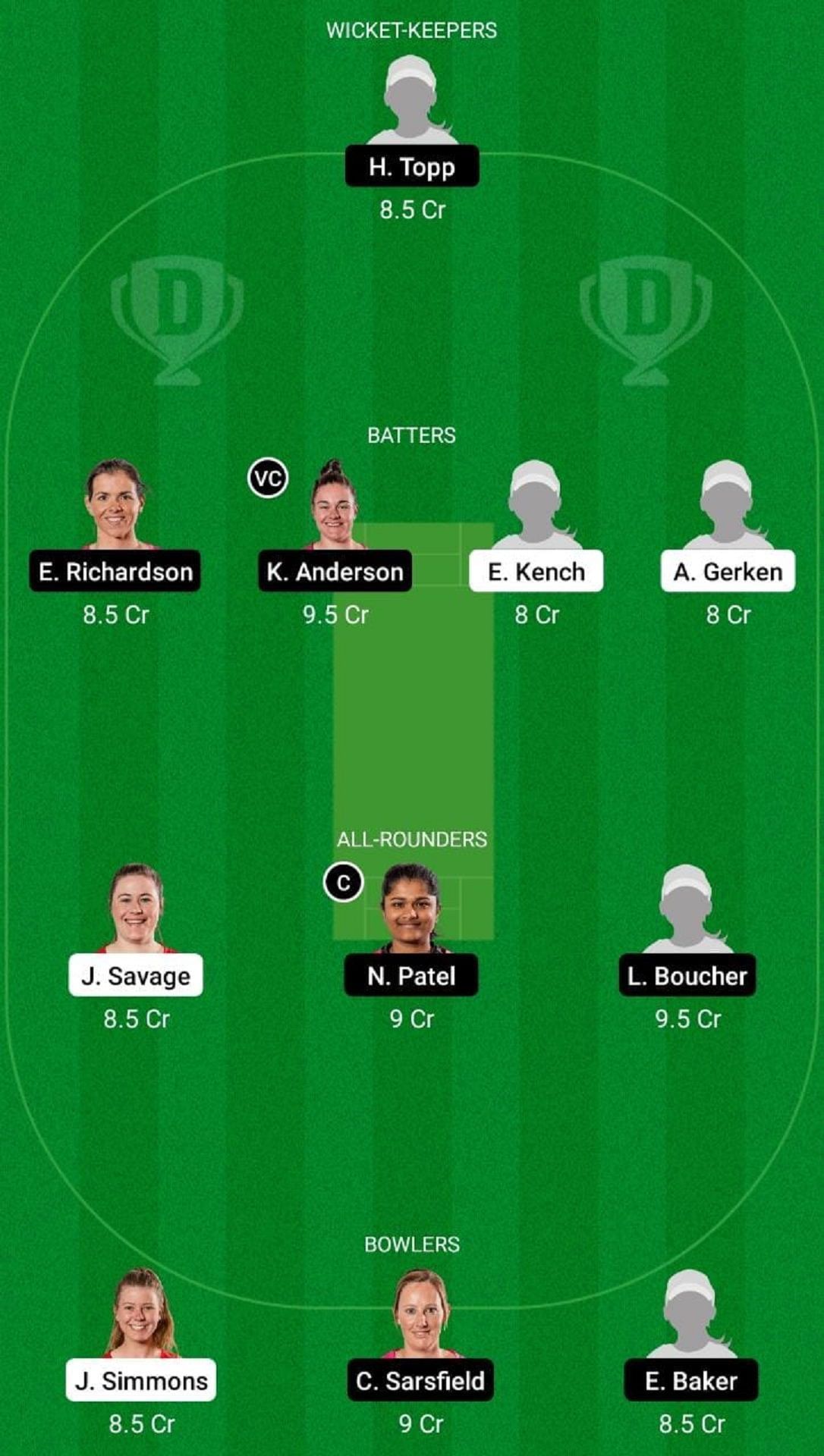 CM-W vs WB-W Dream11 Fantasy Suggestion #1