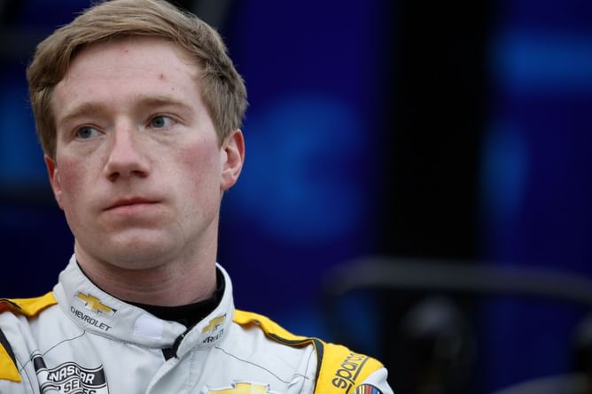 Watch: Tyler Reddick struggles while using a kazoo during Blindfold Challenge