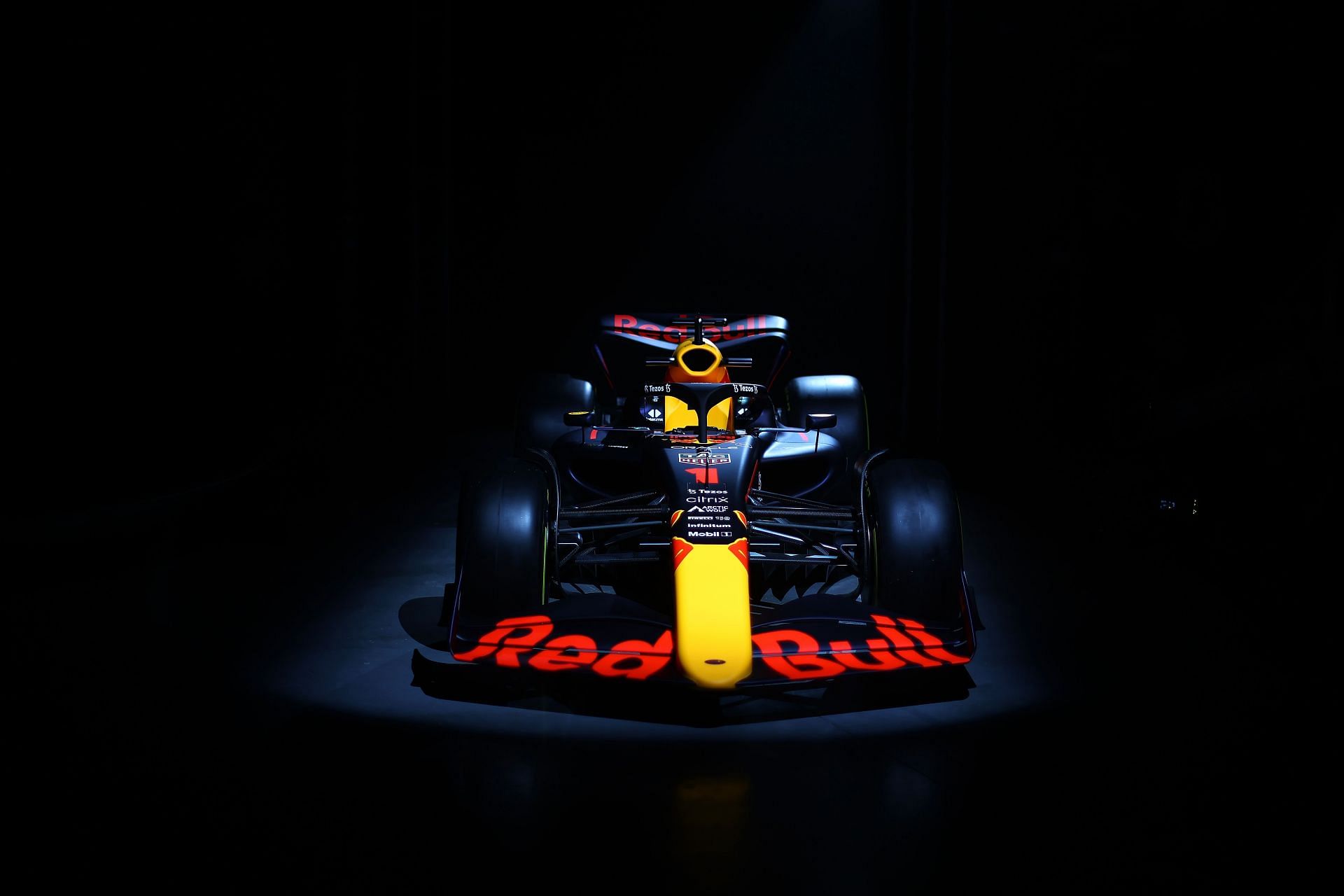 The Red Bull Racing RB18 during the team&#039;s launch event