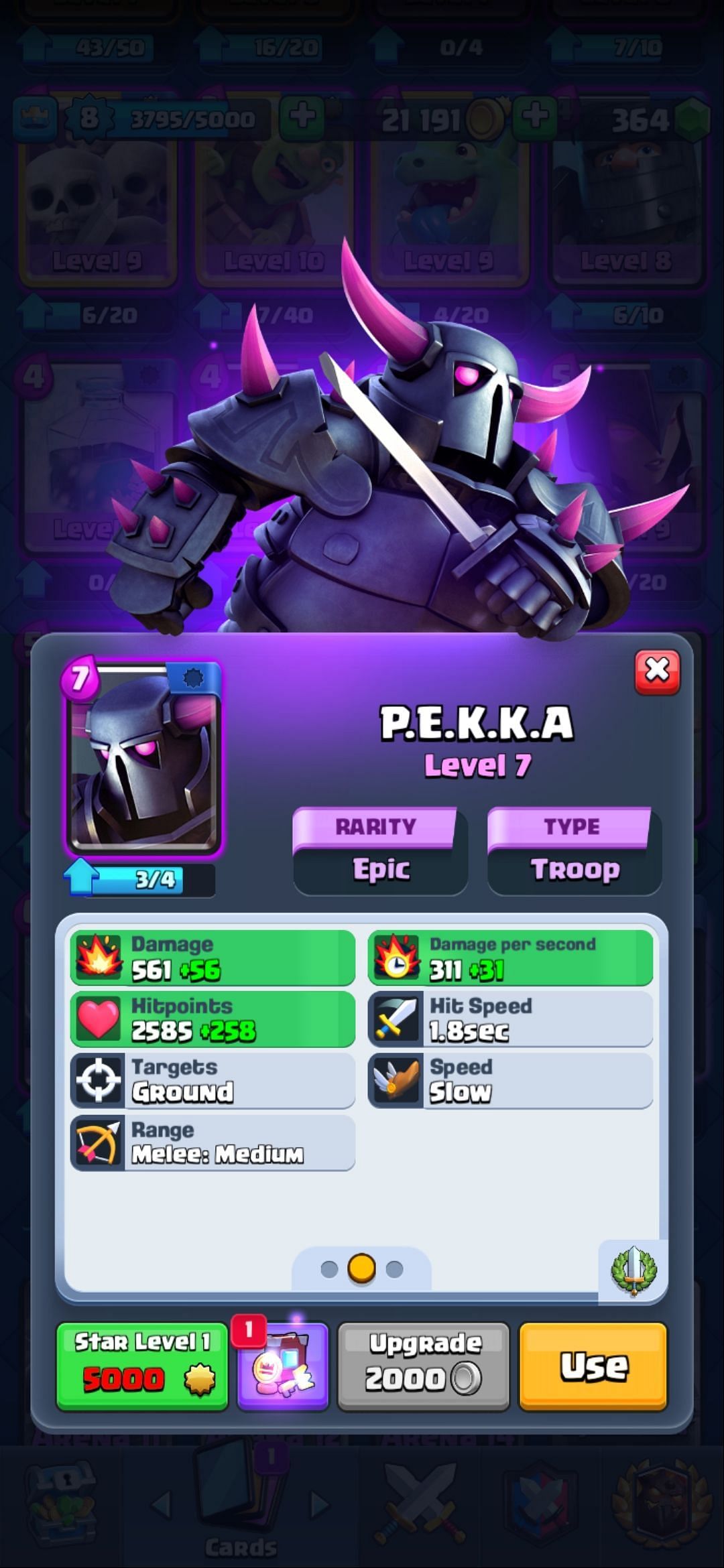 The Pekka card in Clash Royale (Image via Sportskeeda)