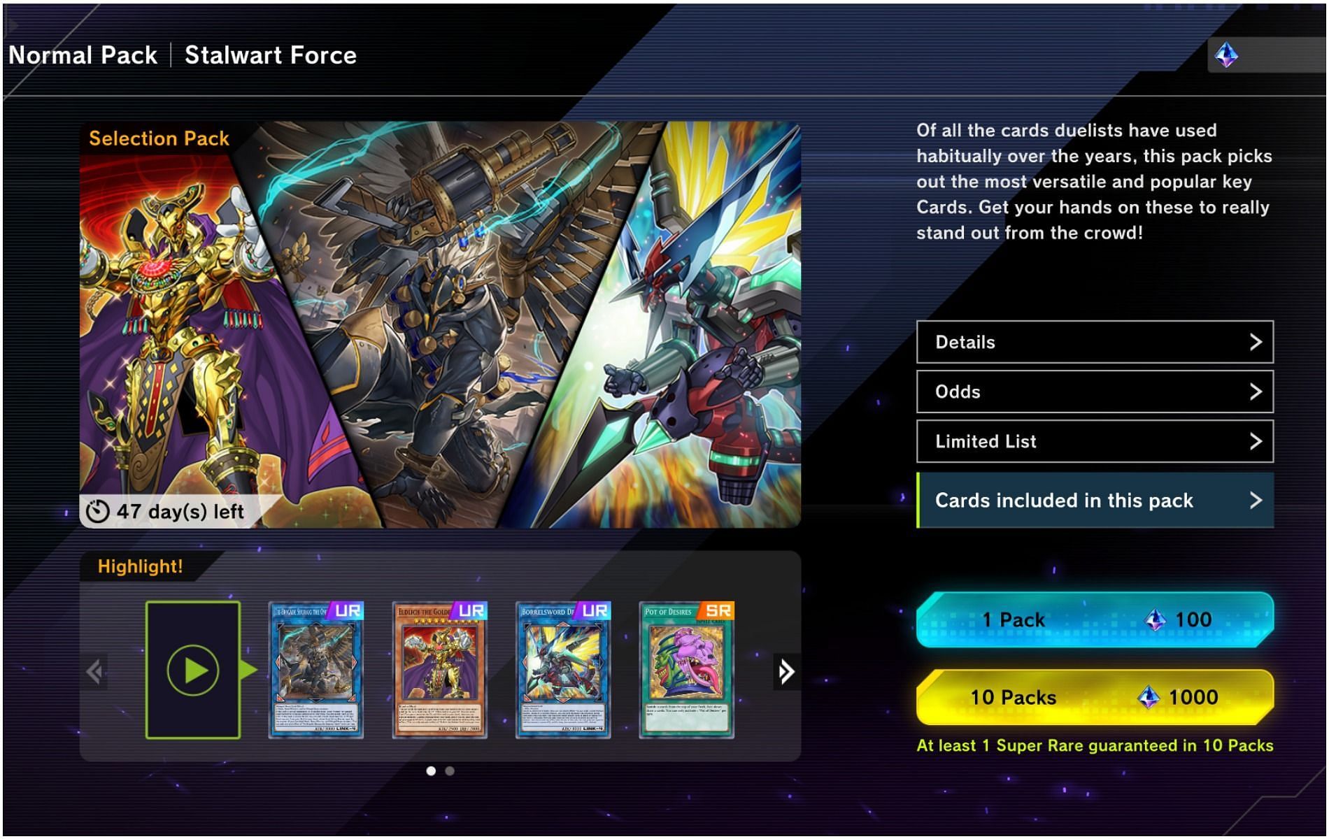 Stalwart Force is one of the Secret Packs to get cards players need in this combo deck (Image via Konami)