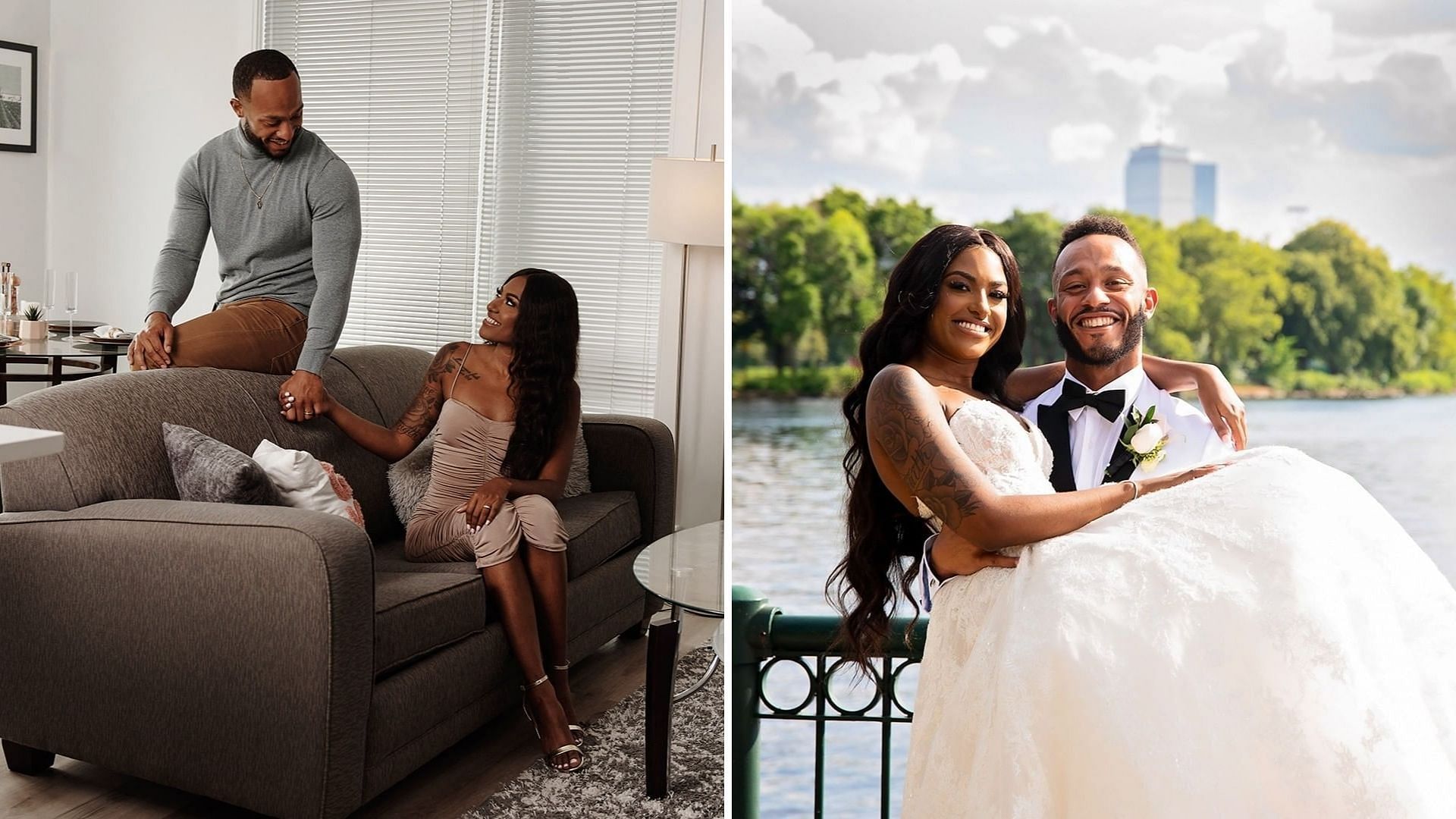 Married At First Sight stars Katina and Olajuwon open up to their friends (Image via mafslifetime/Instagram)