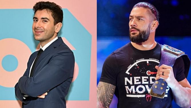 When Tony Khan congratulated Roman Reigns on becoming WWE World Heavyweight Champion