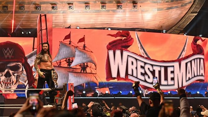 What is Roman Reigns' WrestleMania record?