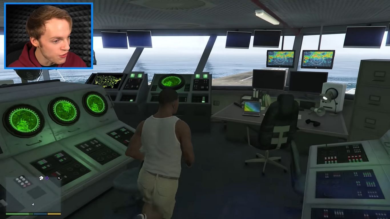 Nought makes it to his final destination in GTA 5 using mods (Image via YouTube @Nought)