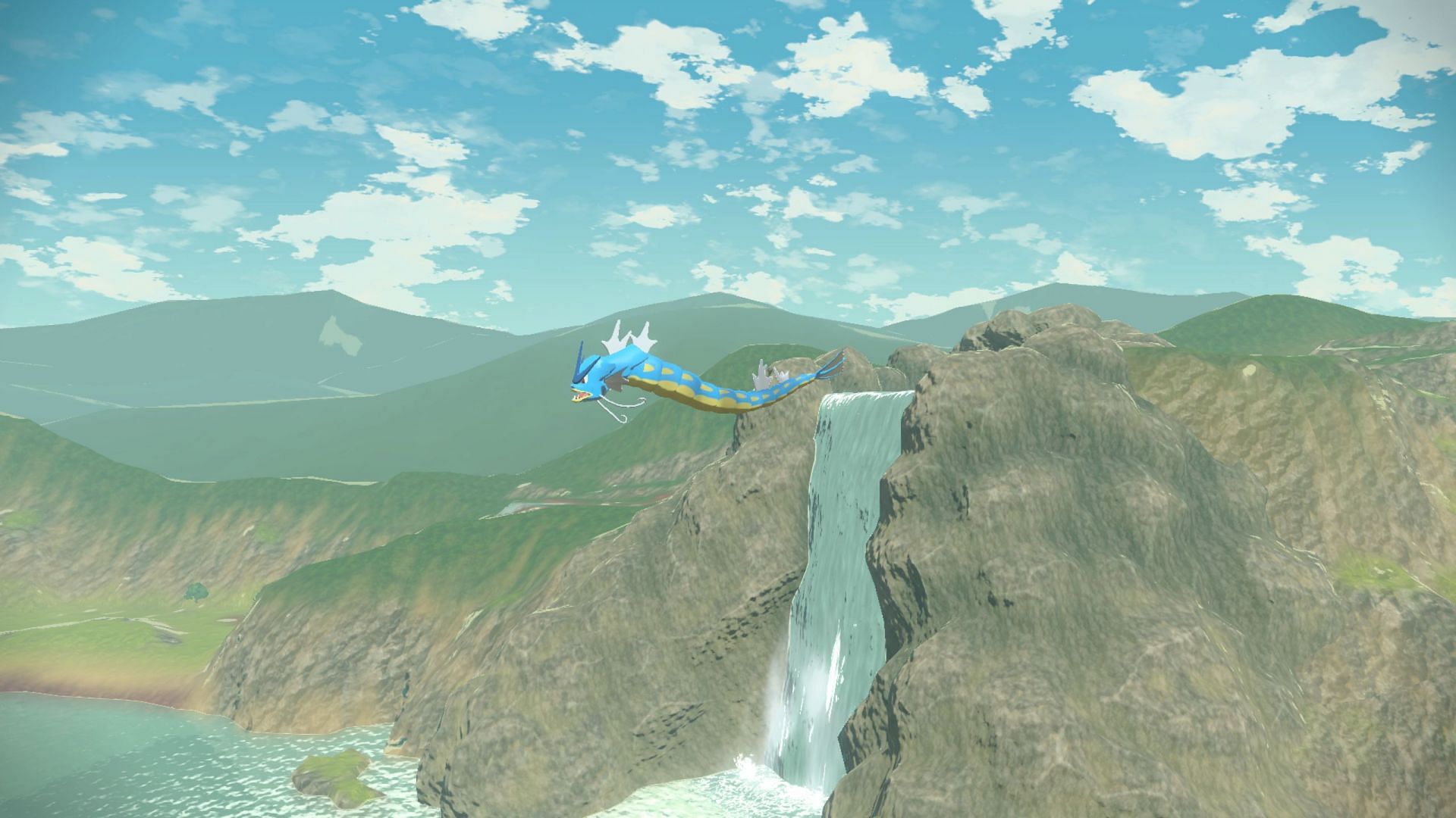 Flying Gyarados can be spotted by this area (Image via Game Freak)