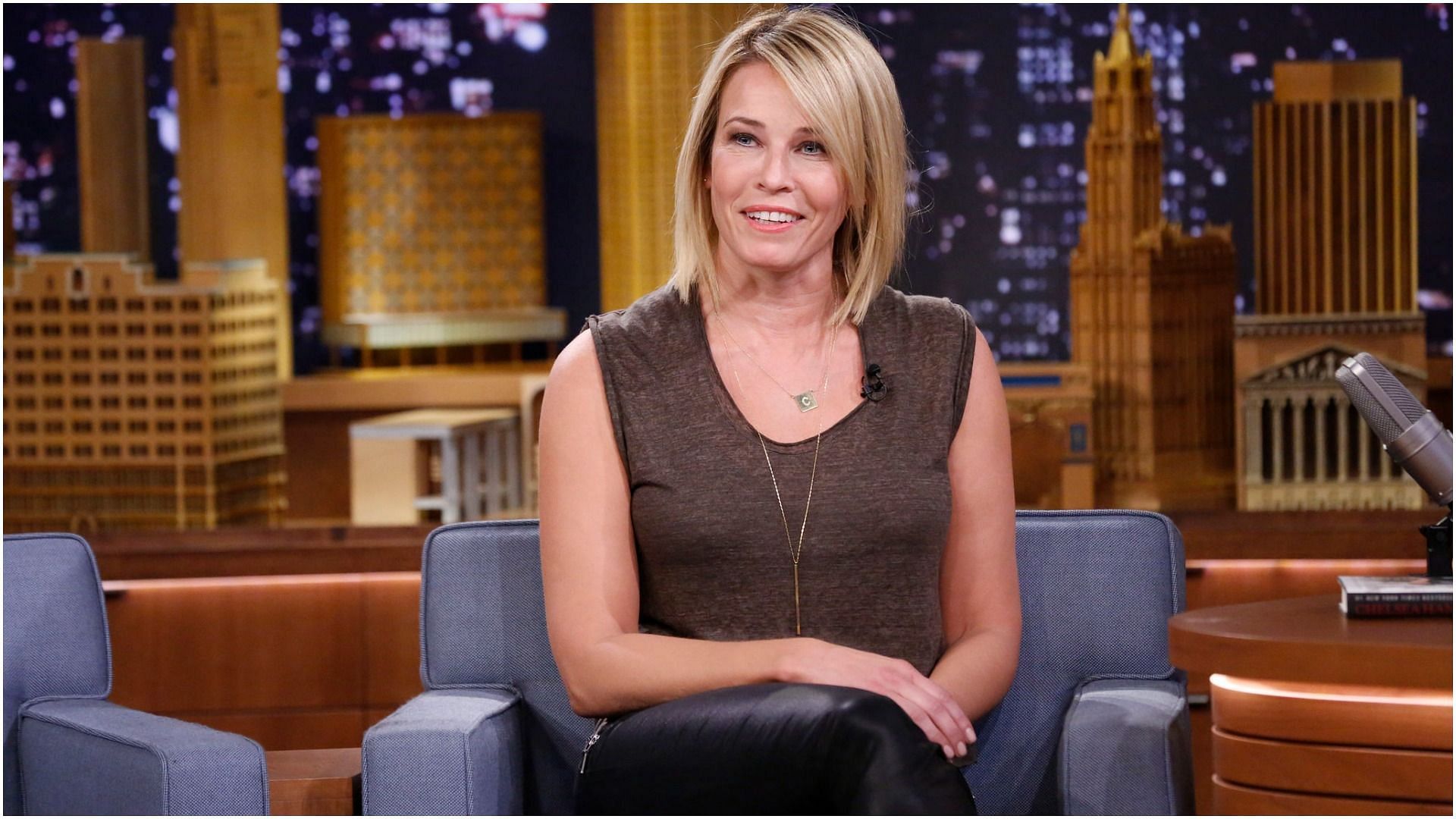 Chelsea Handler is currently hospitalized and her shows are postponed to March 2022 (Image via Lloyd Bishop/Getty Images)