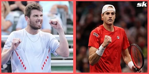 Cameron Norrie (L) & John Isner