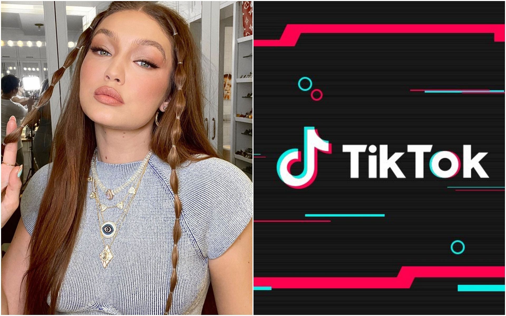Gigi Hadid admits to using TikTok only to watch mom and cleaning videos (Image via Instagram/@gigihadid and Facebook/@tiktok)