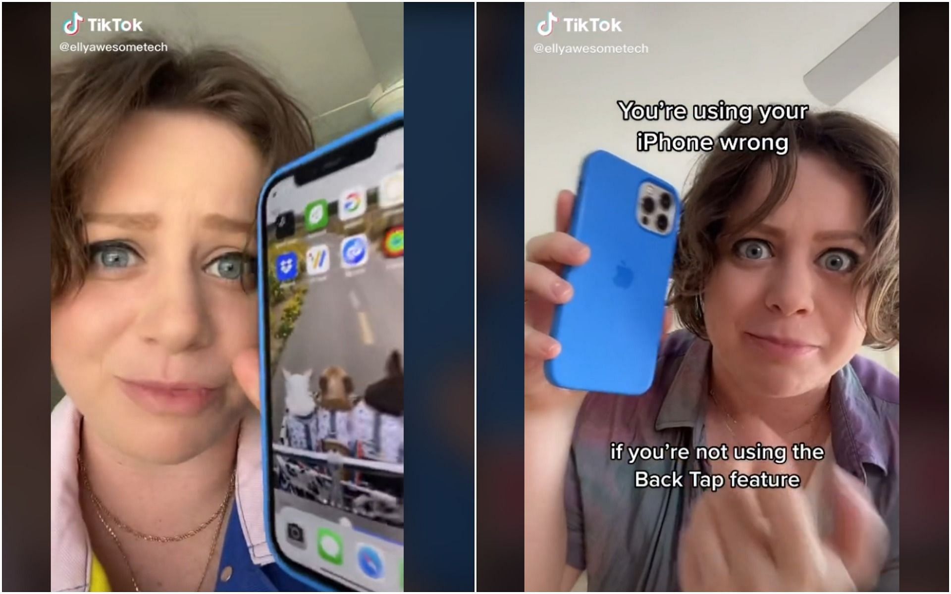 Elly&#039;s account is filled with useful technology hacks (Image via @ellyawesometech/TikTok)