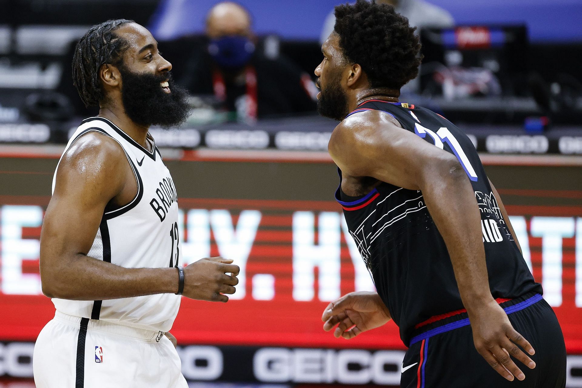 James Harden and Joel Embiid of the Philadelphia 76ers.