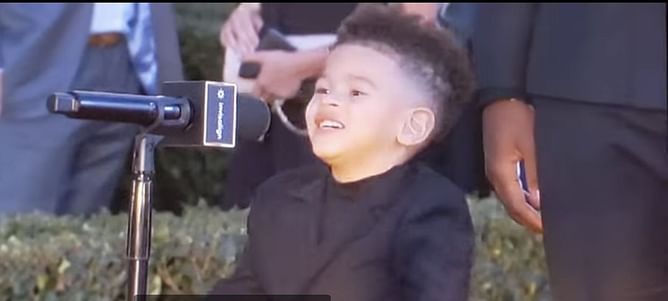 WATCH: Micah Parsons' son steals the show at annual NFL awards show with cute moment