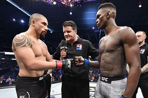 Adesanya and Whittaker at UFC 243