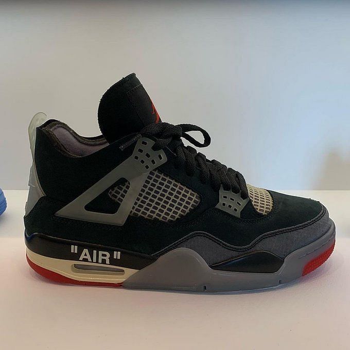Fashion Drops on X: Unreleased Off-White x Nike Air Jordan 4 Bred designed  by late Virgil Abloh 🕊  / X