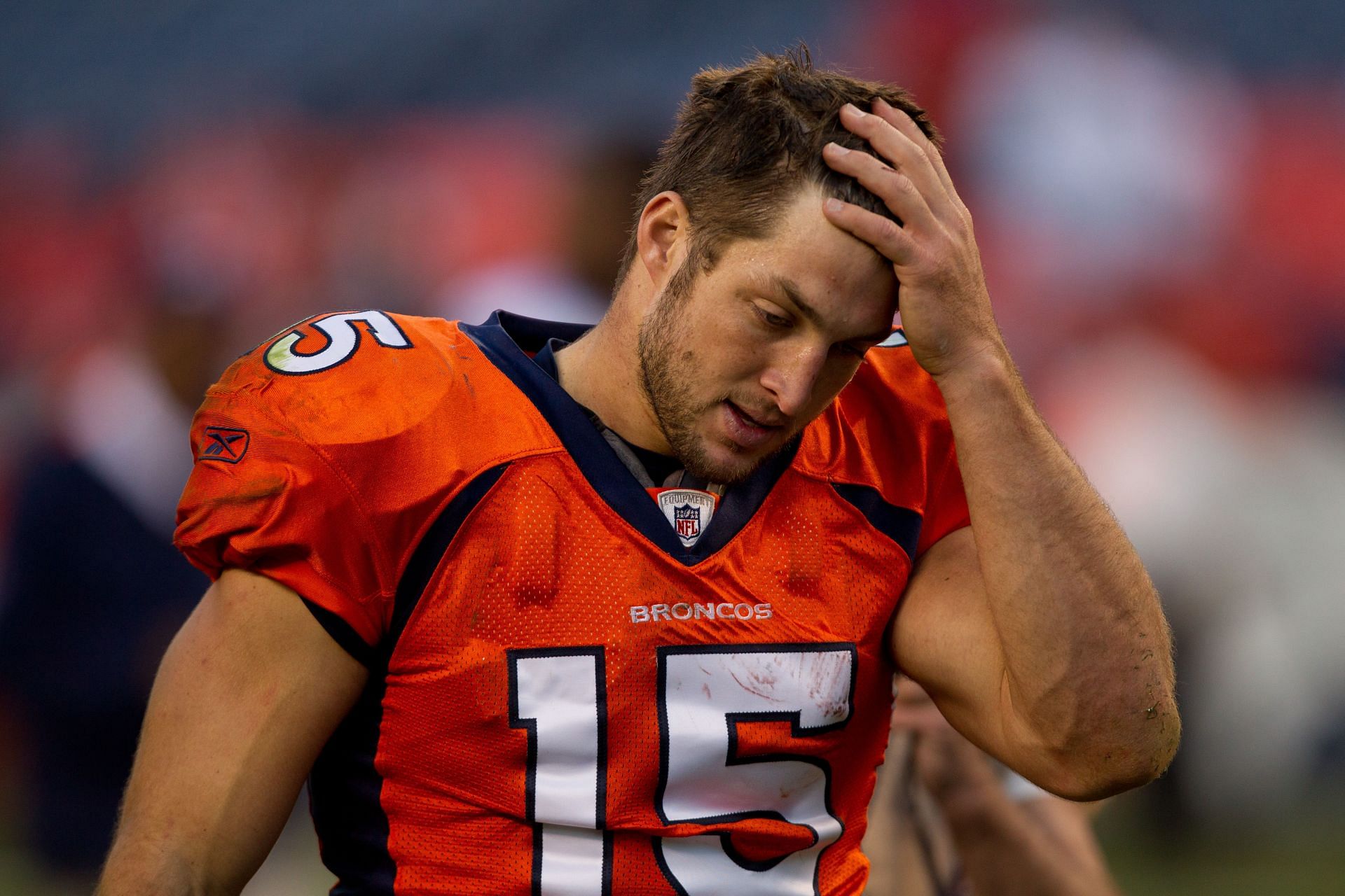 Denver Broncos quarterback Tim Tebow