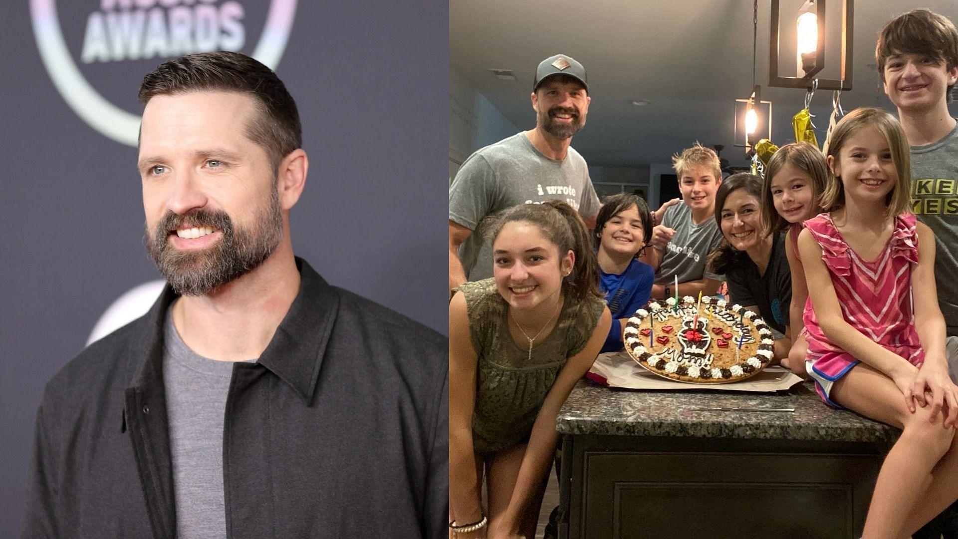 Walker Hayes and his family (Image via Amy Sussman/Getty and Walker Hayes/Instagram)