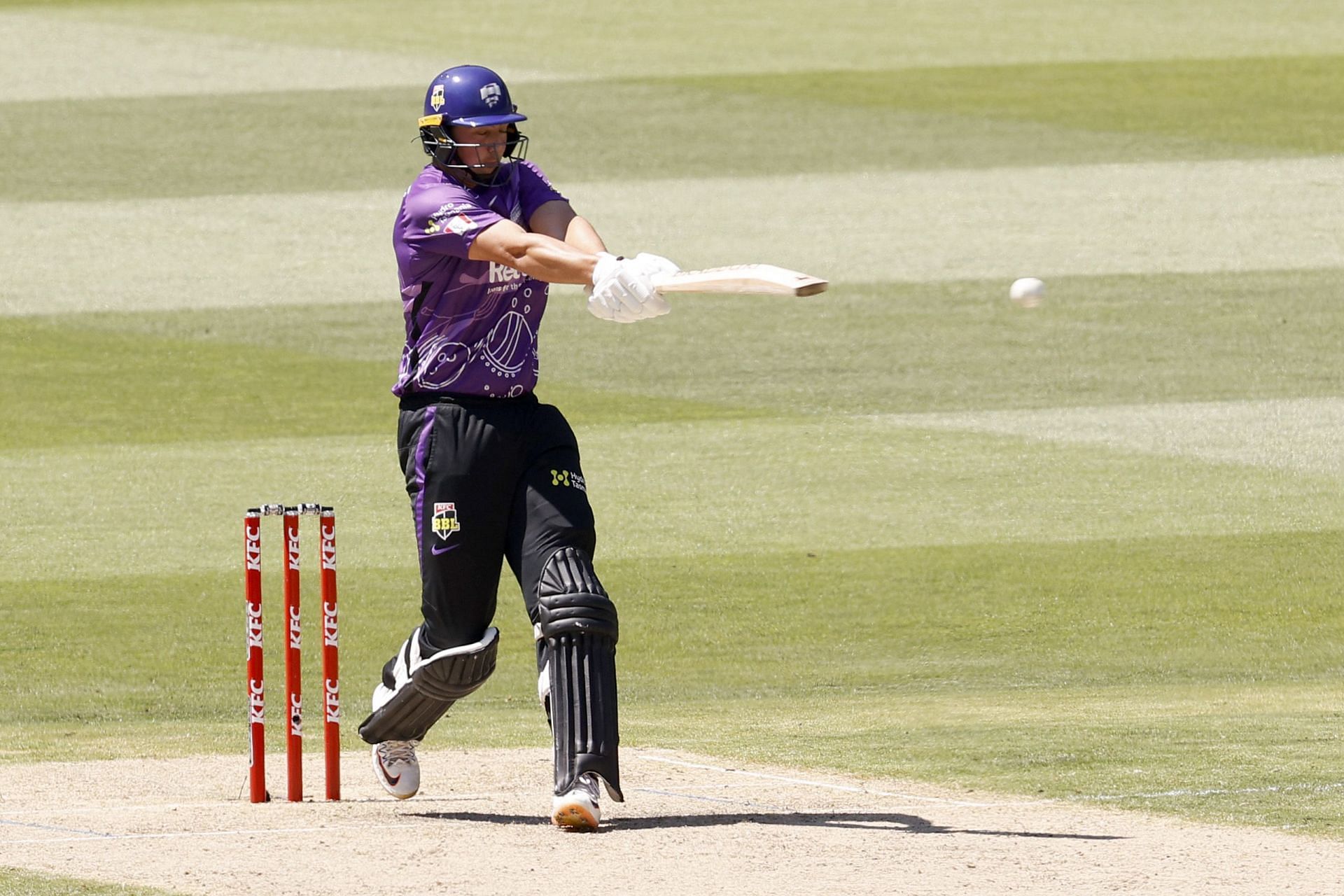 Tim David of the Hurricanes bats during the BBL. Pic: Getty Images