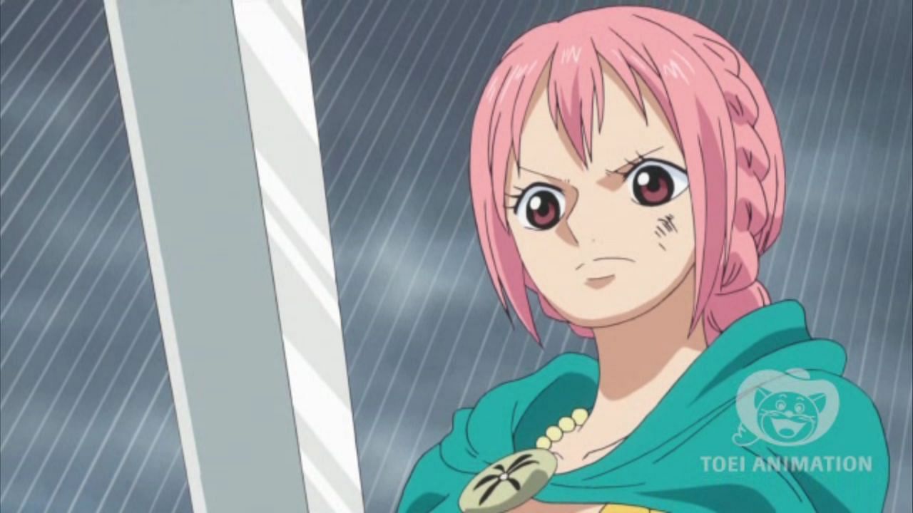 Rebecca as seen in the series&#039; anime (Image via Toei Animation)