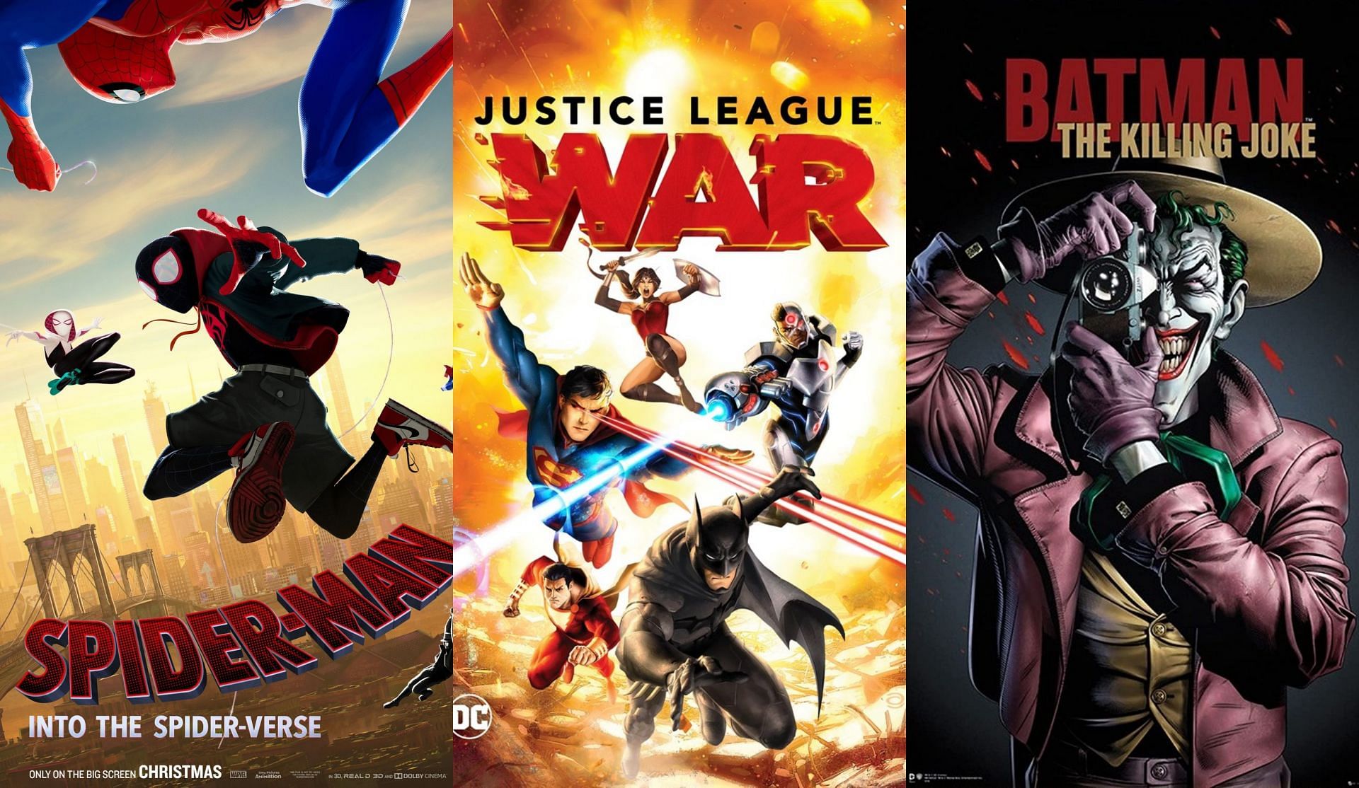 Animated comic book movies have enjoyed a resurgence in popularity (Image by Sony Pictures/Warner Bros.)