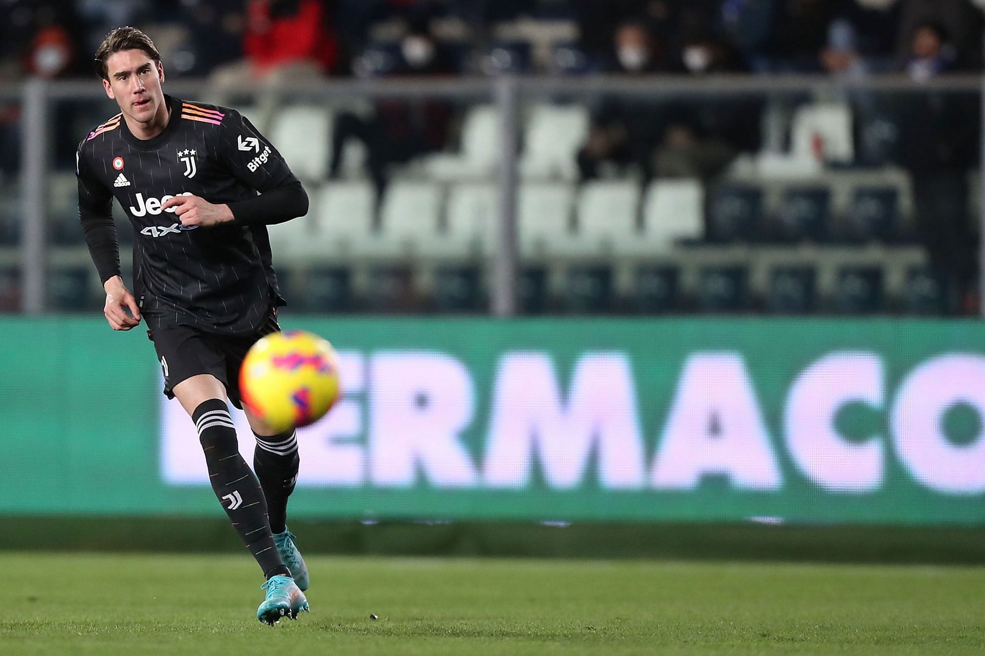 Vlahovic in action for Juventus